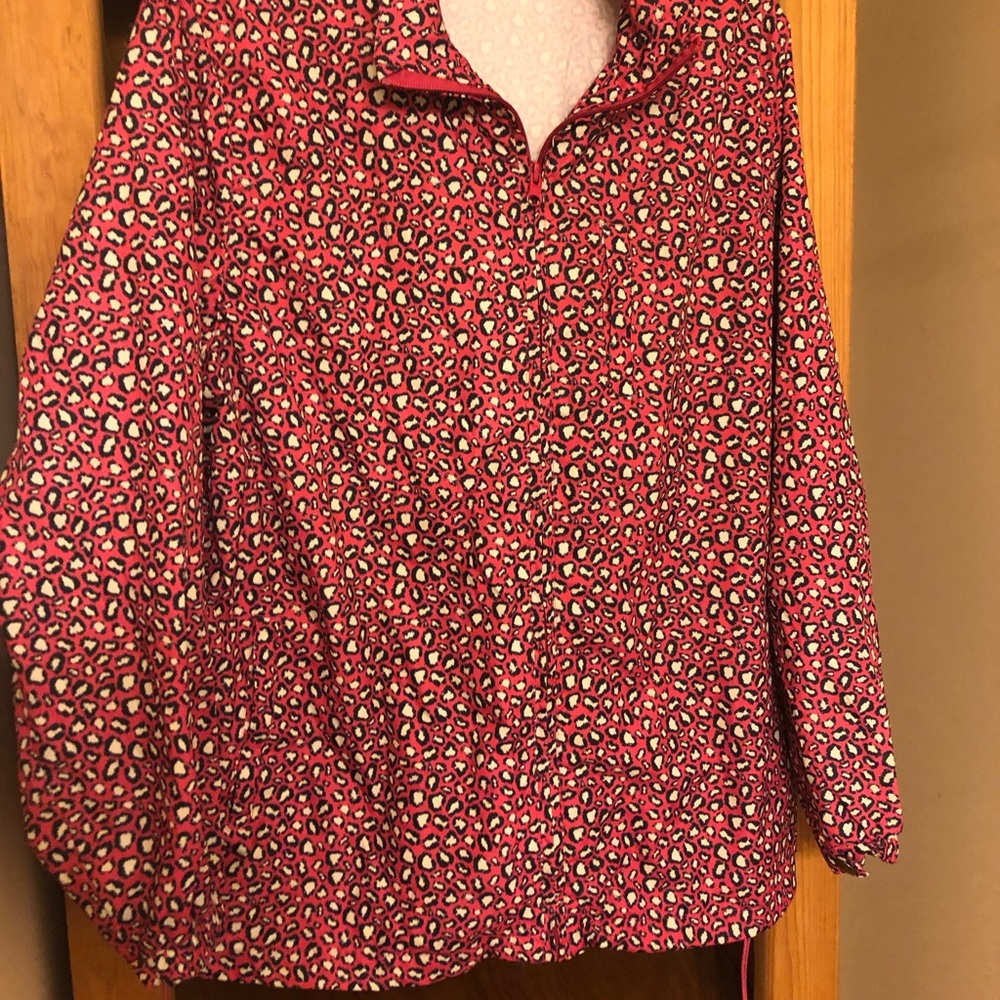 Leopard Spot Pink Rain Jacket